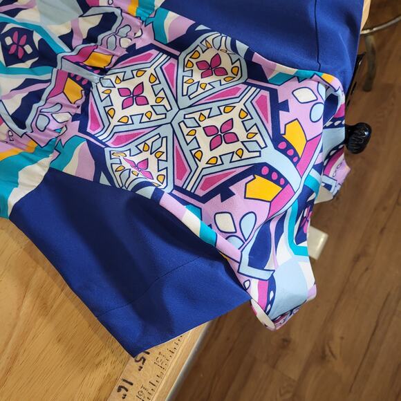 Annie Griffin Max Geometric Print Colorful Purple Pink Size 2 - Picture 11 of 16